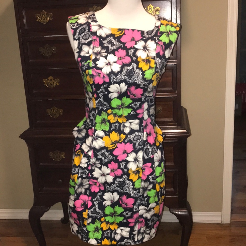 French Connection flower print cotton dress size 4